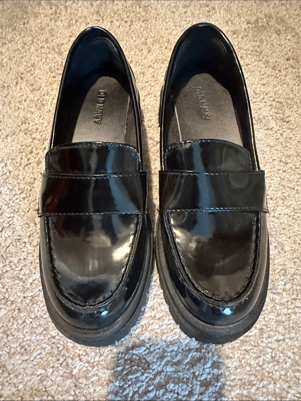 Old Navy Black Patent Loafers for Women